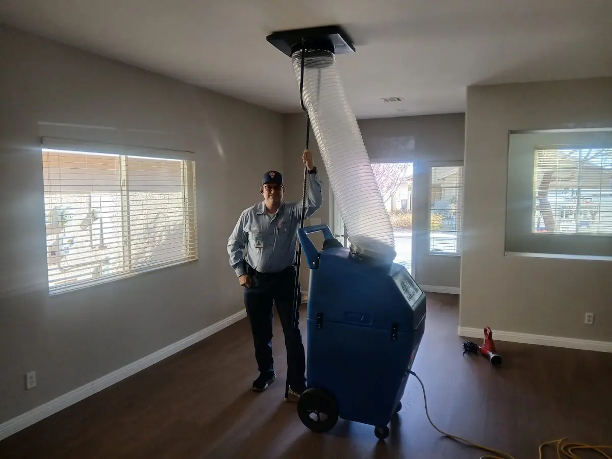 Professional Dryer Vent Cleaning work inside a Canyon home